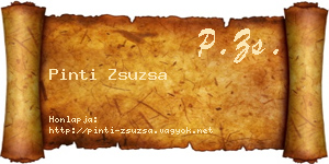 Pinti Zsuzsa névjegykártya
